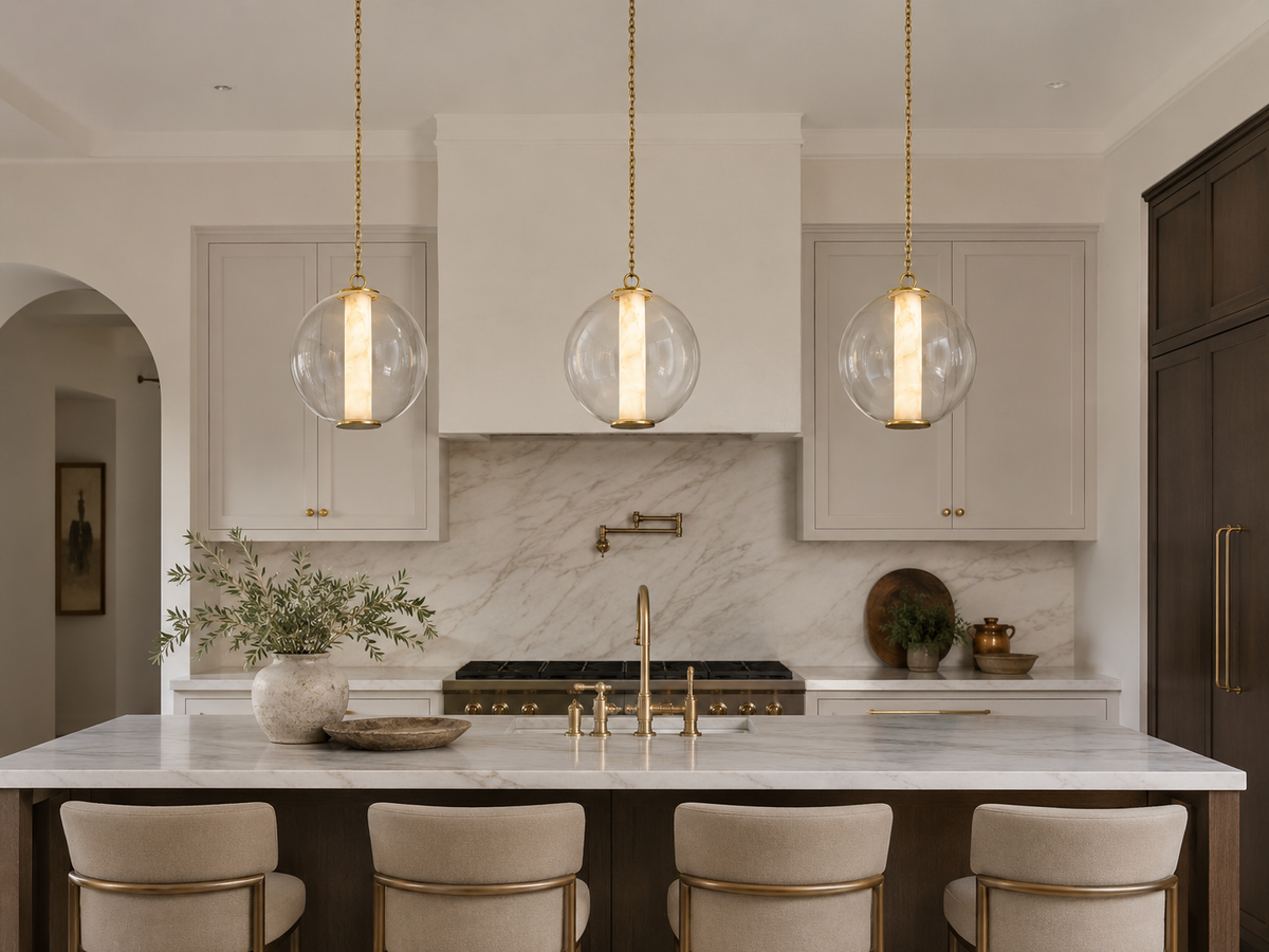 Alabaster Kitchen Lighting Guide: Pendants, Ceiling Lights, and Sconces