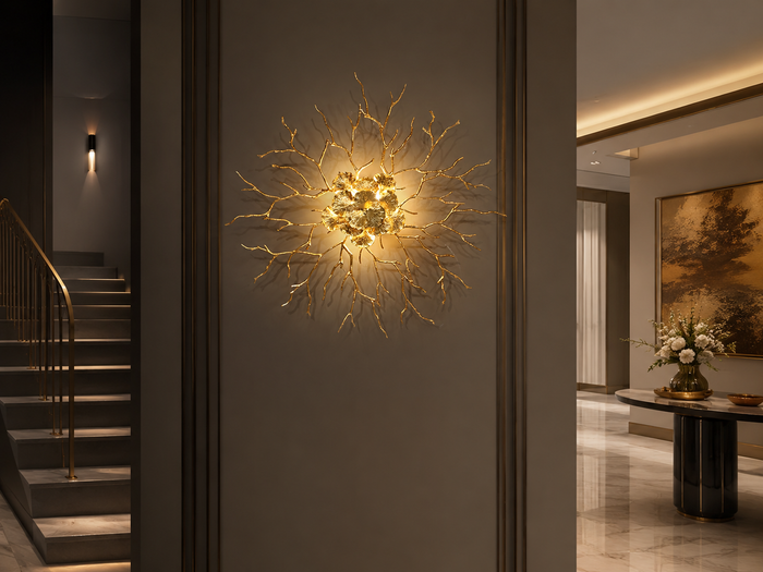 Branch Wall Sconces for Staircases, Villas, and Hotel Corridors