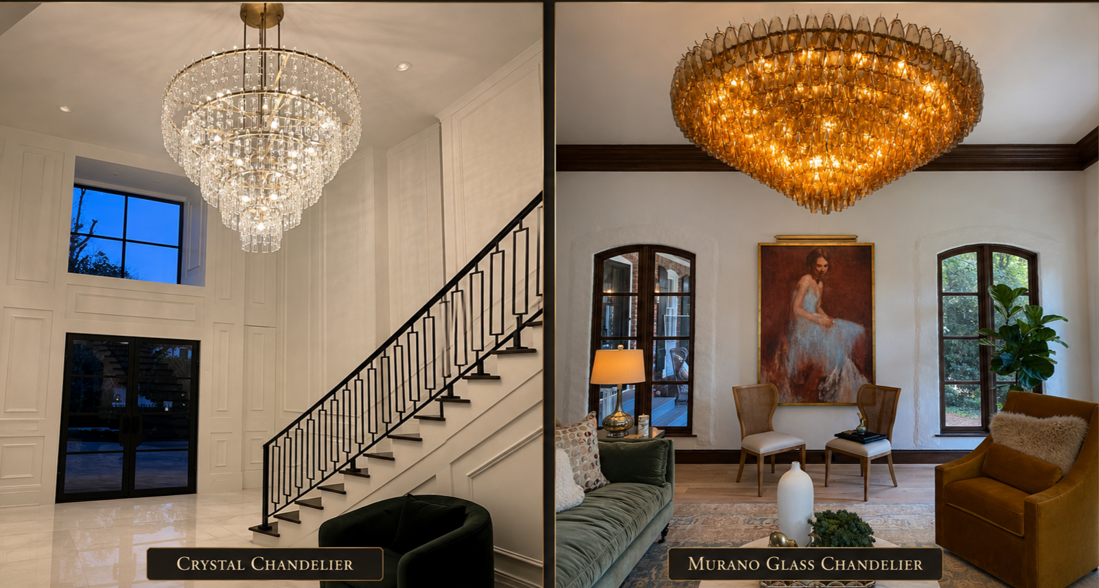 Murano Glass vs Crystal Chandelier: Which Should You Choose?