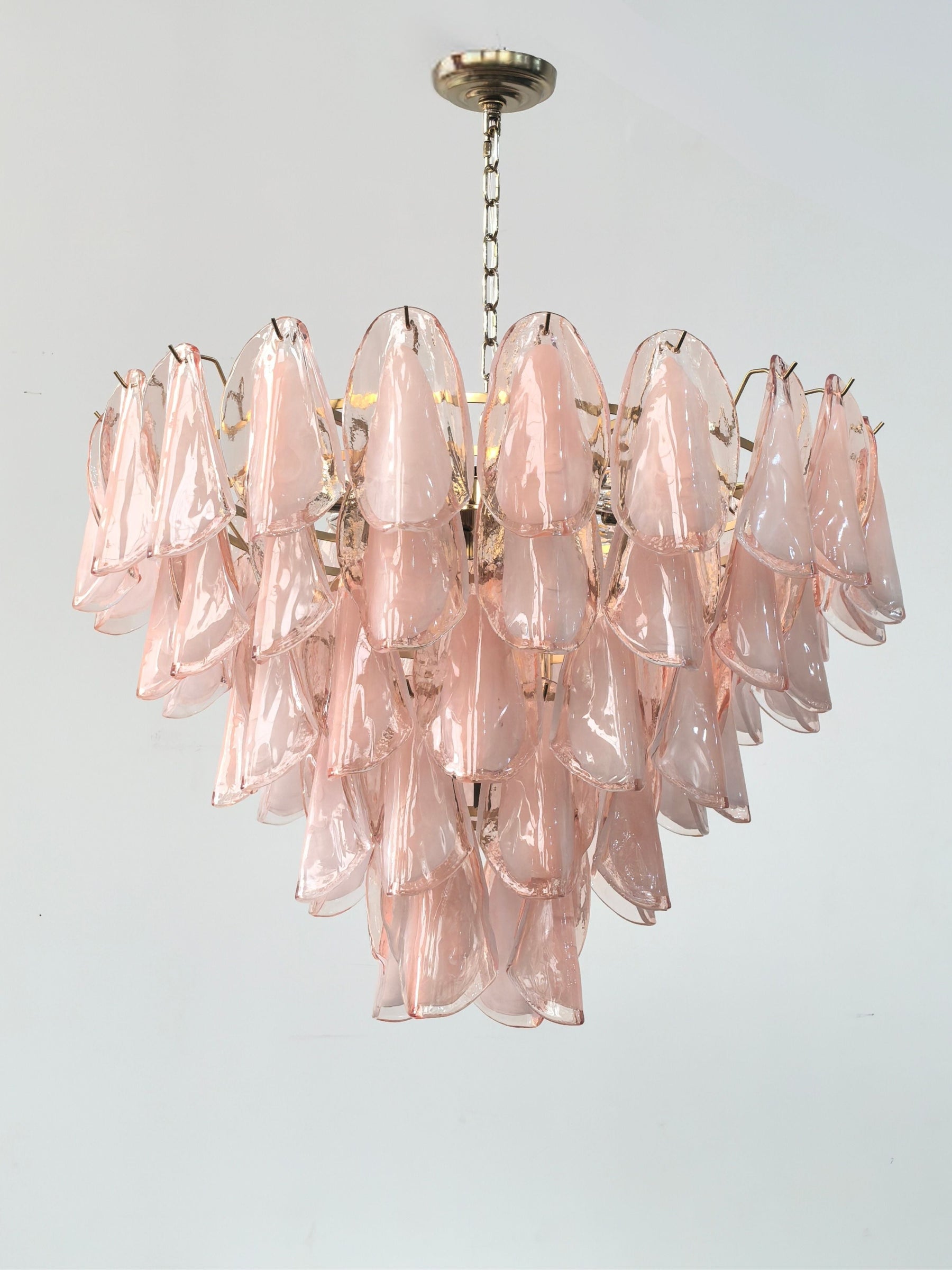 Murano Petal Glass Chandelier: A Soft Floral Statement for Elegant Interiors