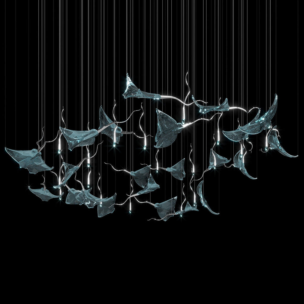 White Manta Branch Chandelier