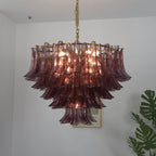 Amethyst Bloom Chandelier Glass lighting by Bling Lighting Studio