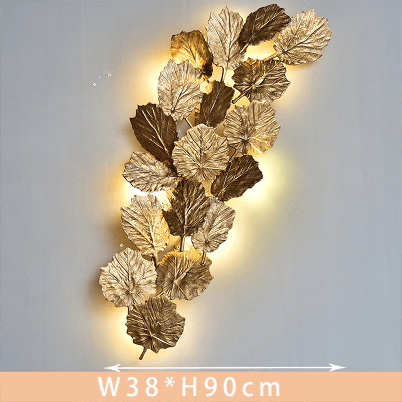 Gold Leaf Handmade Branch Wall Sconce product image