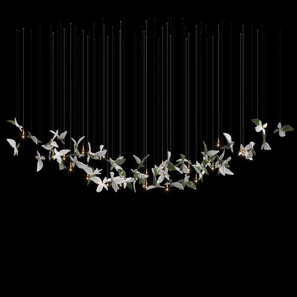 Smoke Butterfly Flight Chandelier