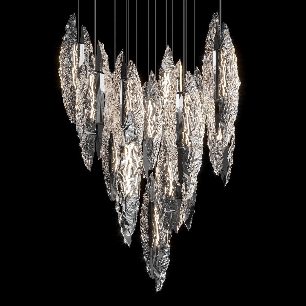 Silver Ice Shard Chandelier