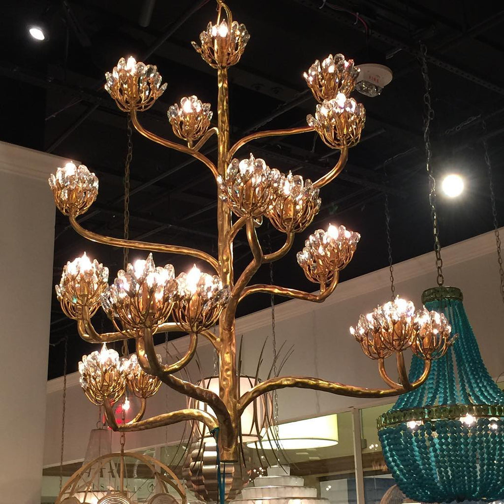 Mina Luxury Branch Flower Chandelier by Bling Lighting Studio