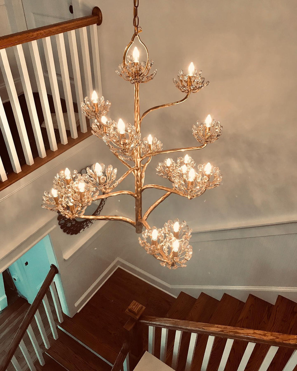 Mina Luxury Branch Flower Chandelier by Bling Lighting Studio