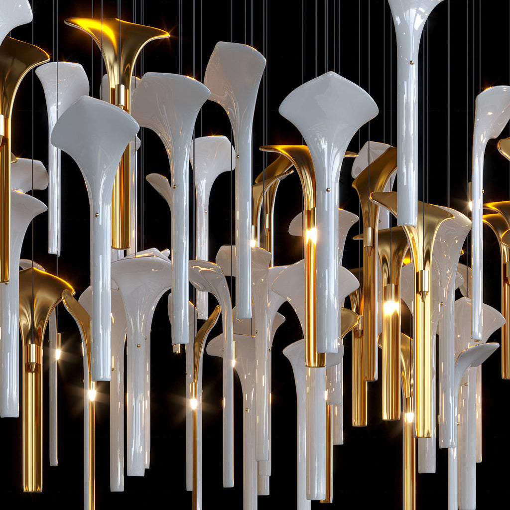 Crystal Calla Reed Chandelier