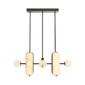 Maradona Pendant Light, Designer Choice Linear Chandelier by Bling Lighting Studio