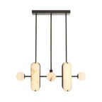 Maradona Alabaster Linear Pendant Chandelier by Bling Lighting Studio