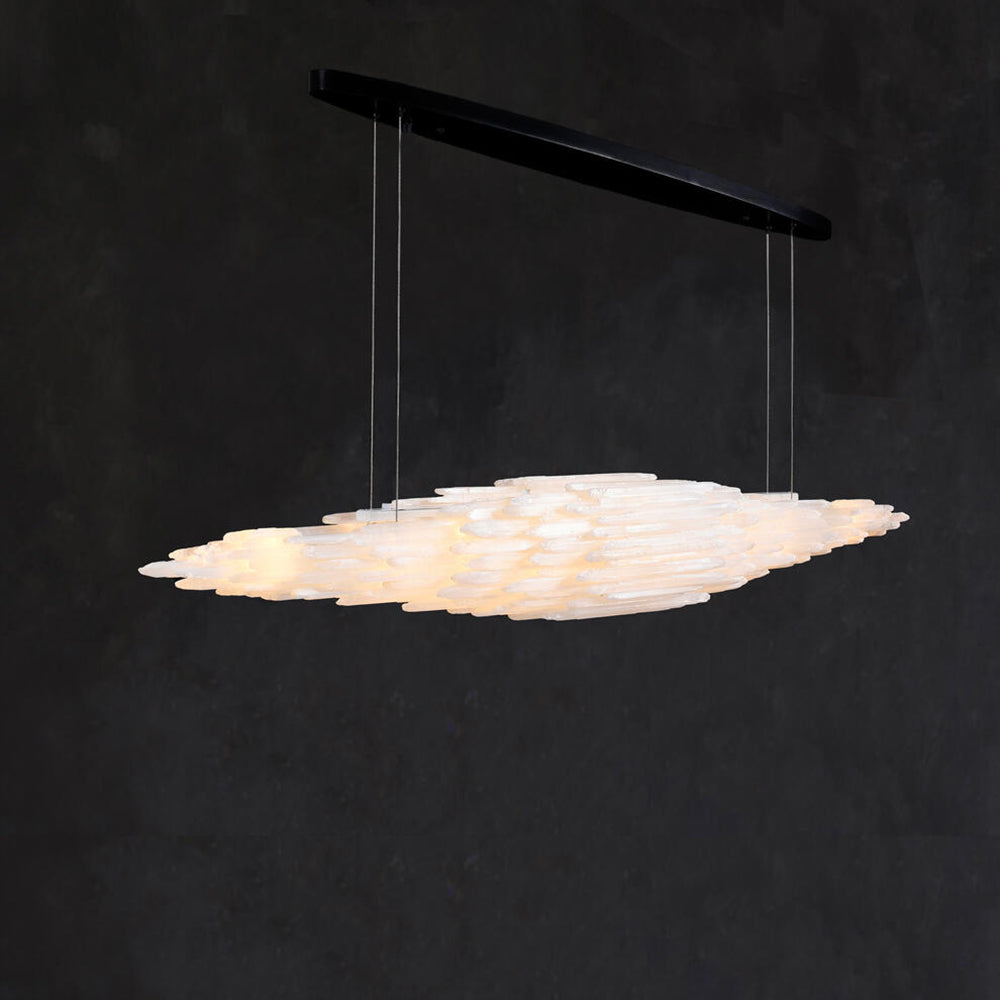 Art Selenite Large Chandelier