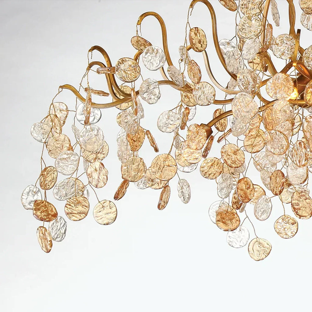 Lignia Branch Round Multi-tier Chandelier 33Light 47"W by Bling Lighting Studio