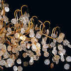 Lignia Branch Round Multi-tier Chandelier 33Light 47"W by Bling Lighting Studio