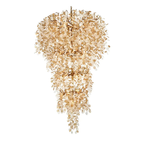 Lignia Branch Round Multi-tier Chandelier 33Light 47"W by Bling Lighting Studio