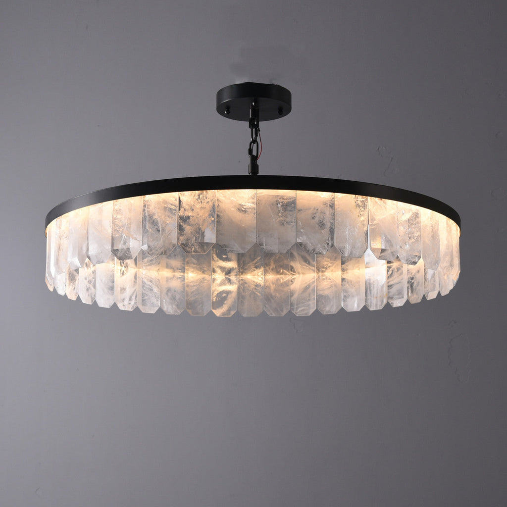 Rolantis Rock Crystal Pendant 32.7" by Bling Lighting Studio