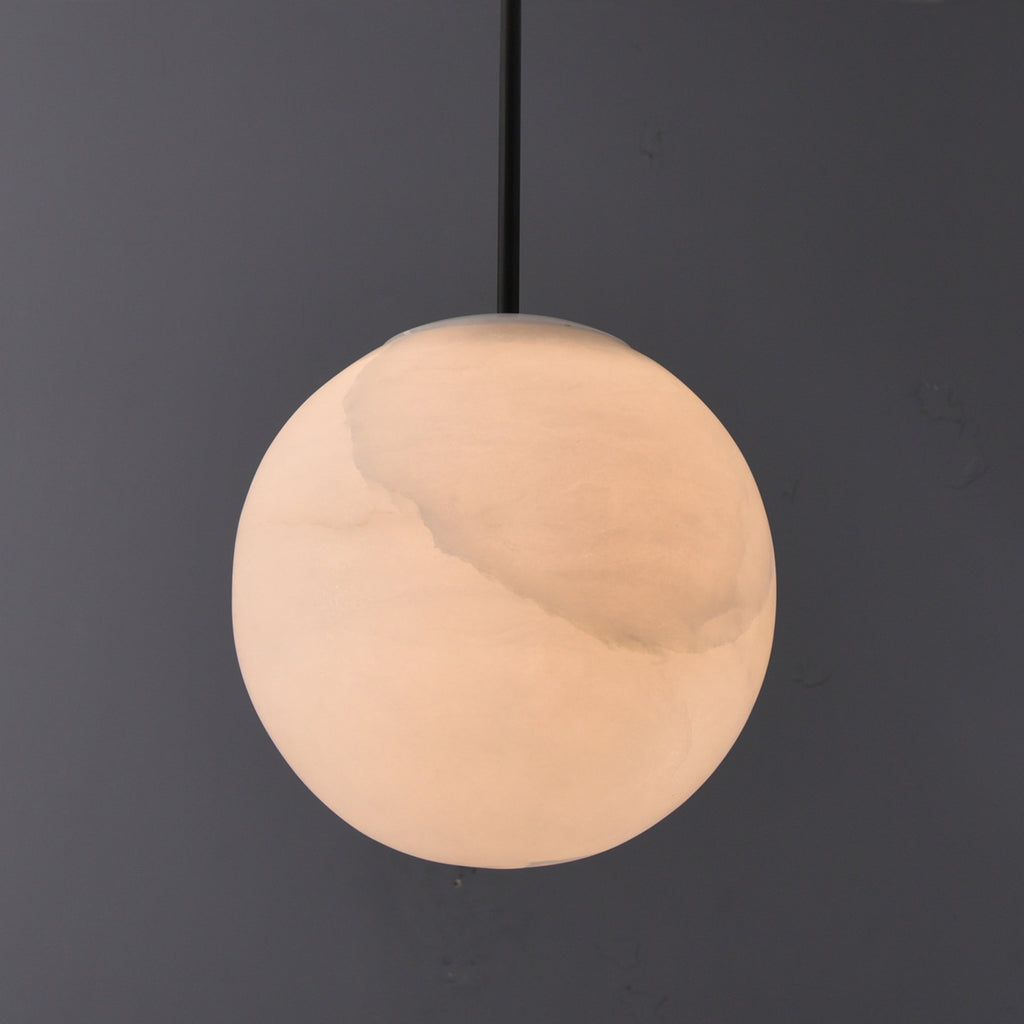 Sanaz Alabaster Pendant 9.5" Bronze by Bling Lighting Studio