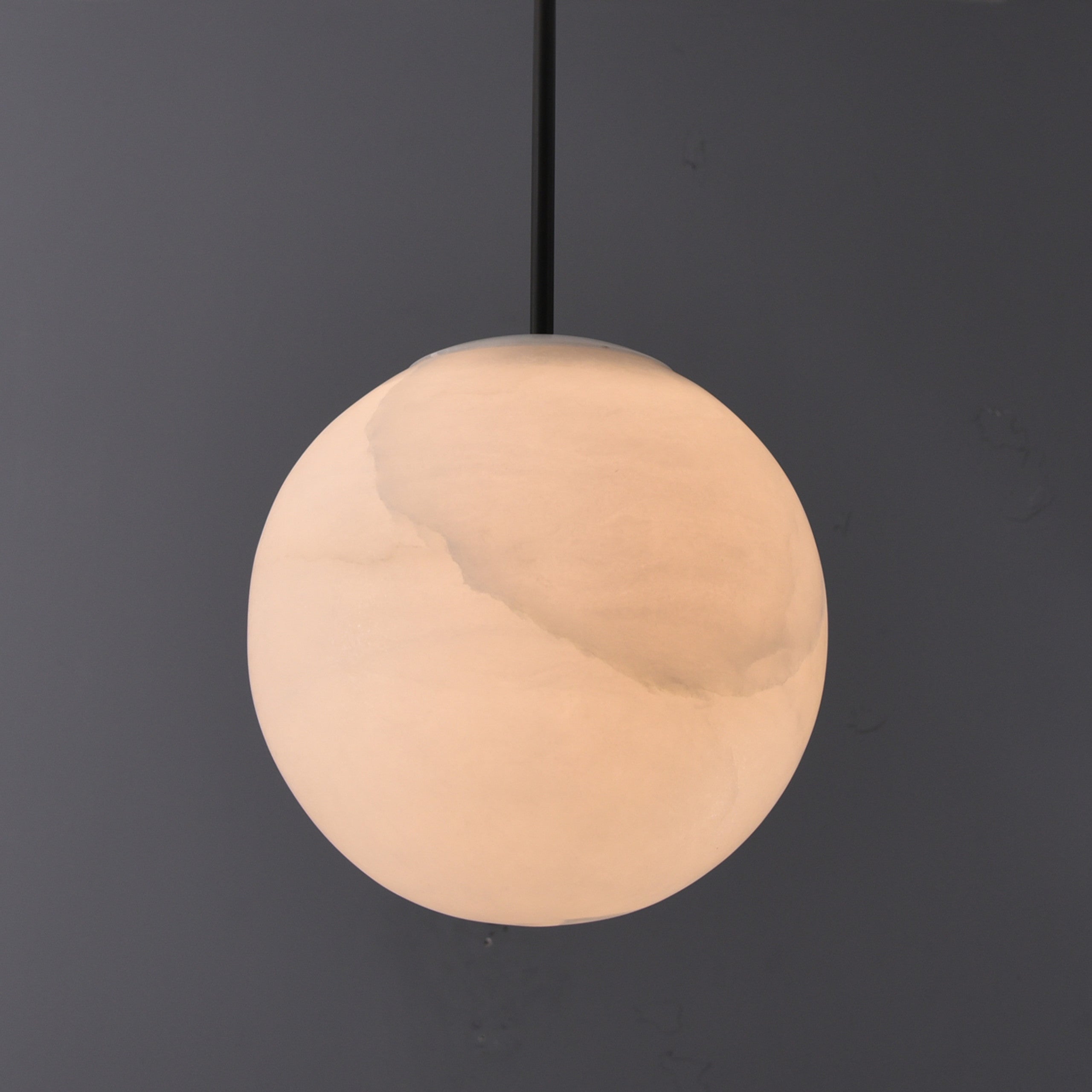 Sanaz Alabaster Pendant 9.5" Bronze by Bling Lighting Studio