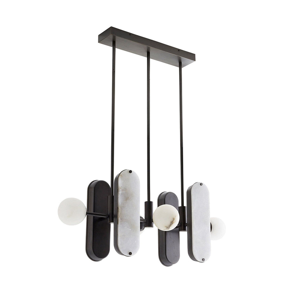 Maradona Pendant Light, Designer Choice Linear Chandelier by Bling Lighting Studio