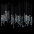 Crystal Tube Rain Chandelier