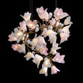 Blush Magnolia Branch Chandelier
