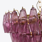 Asti Glass Chandelier Glass lighting by Bling Lighting Studio