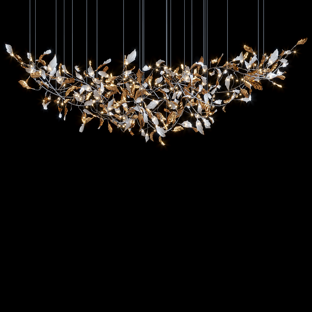 Clear Loop Arcade Chandelier