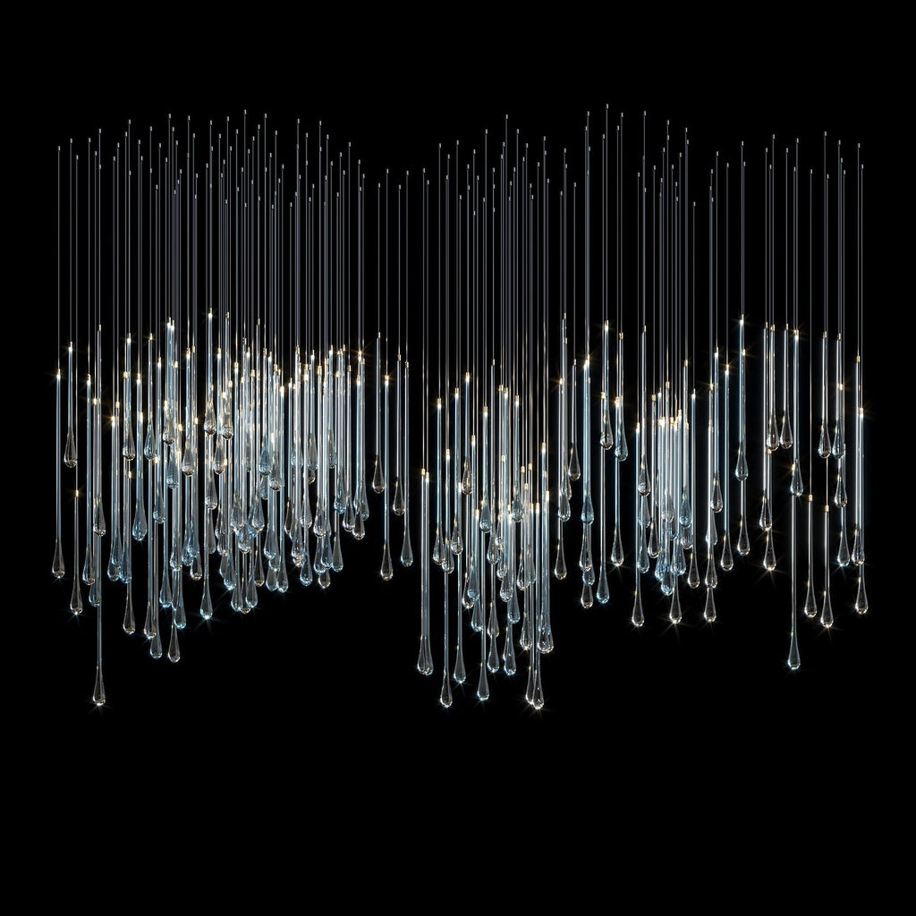 Crystal Tube Rain Chandelier