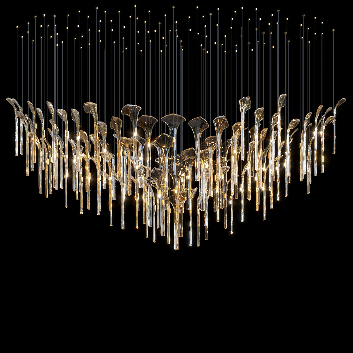 Crystal Calla Reed Chandelier