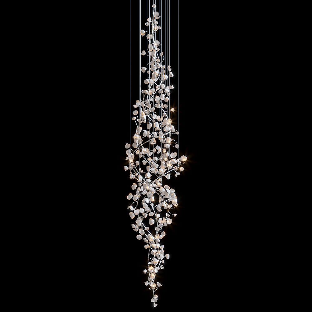 Gold Square Link Chandelier
