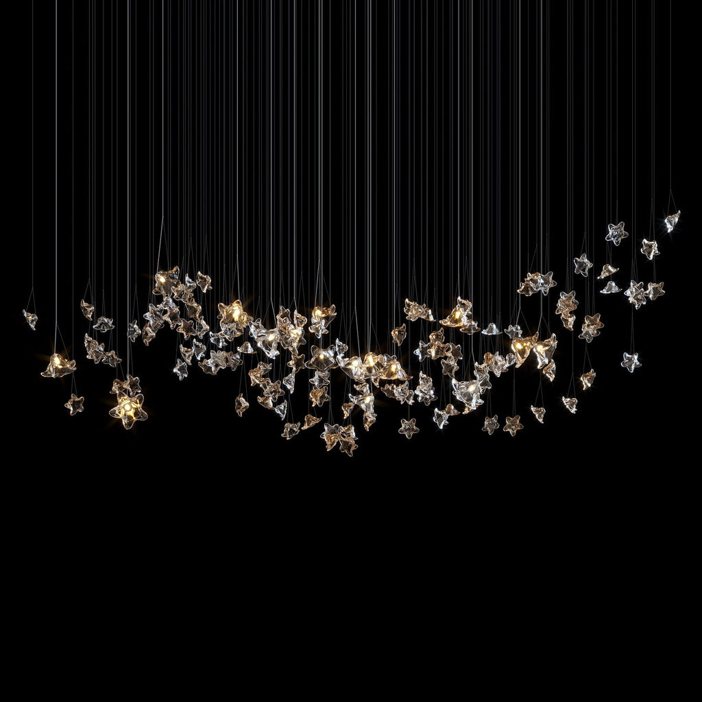 Crystal Star Scatter Chandelier