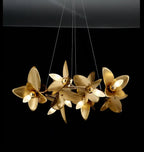Leaf Petal Design Branch Chandelier by Bling Lighting Studio