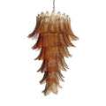 Elegant Rosalind Murano Felci Amber Chandelier
