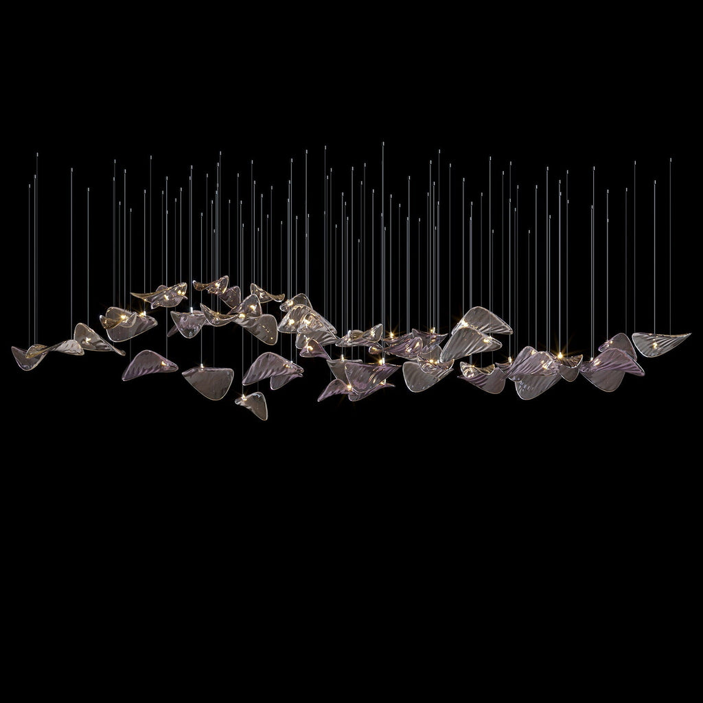 Smoke Manta Cluster Chandelier