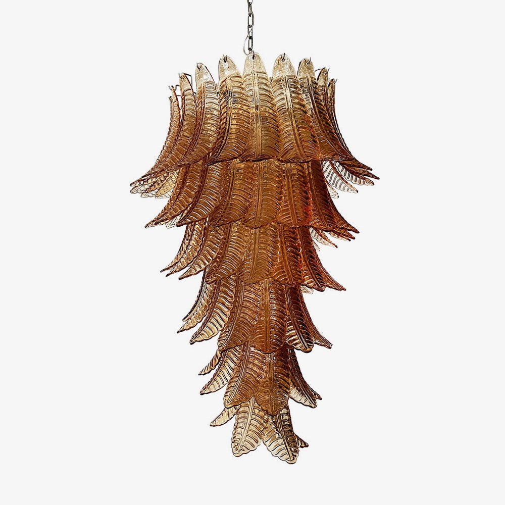 Elegant Rosalind Murano Felci Amber Chandelier