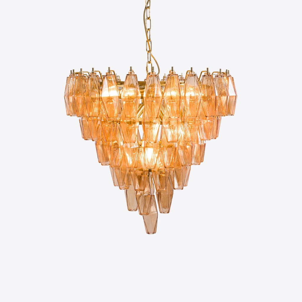 Asti Glass Chandelier Glass lighting by Bling Lighting Studio