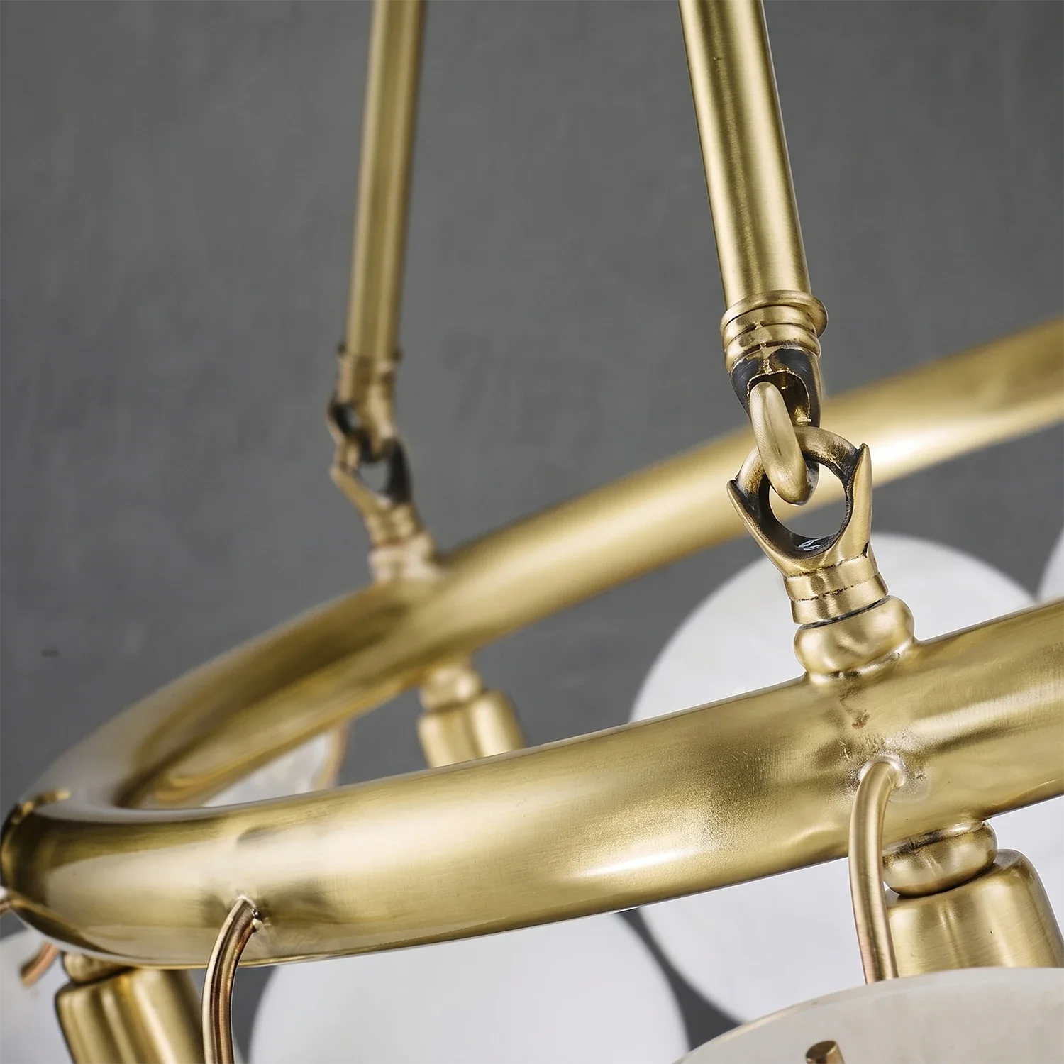 Alba Natural Alabaster Disc Chandelier