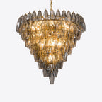 Asti Glass Chandelier Glass lighting by Bling Lighting Studio