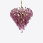 Asti Glass Chandelier Glass lighting by Bling Lighting Studio