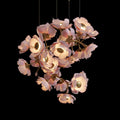 Blush Peony Branch Chandelier
