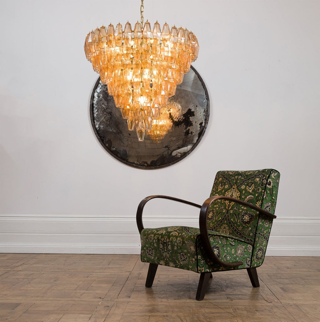 Modern Asti Murano Poliedri Chandelier additional product view