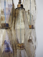 Murano Wall Lamp | 17 Smoked Poliedri Glass | Set of 2