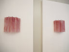 Murano Wall Lamp | 5 Pink Alabaster Glass Tubes | Set of 2