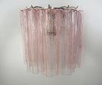Murano Wall Lamp | 5 Pink Tube Glass | Set of 2