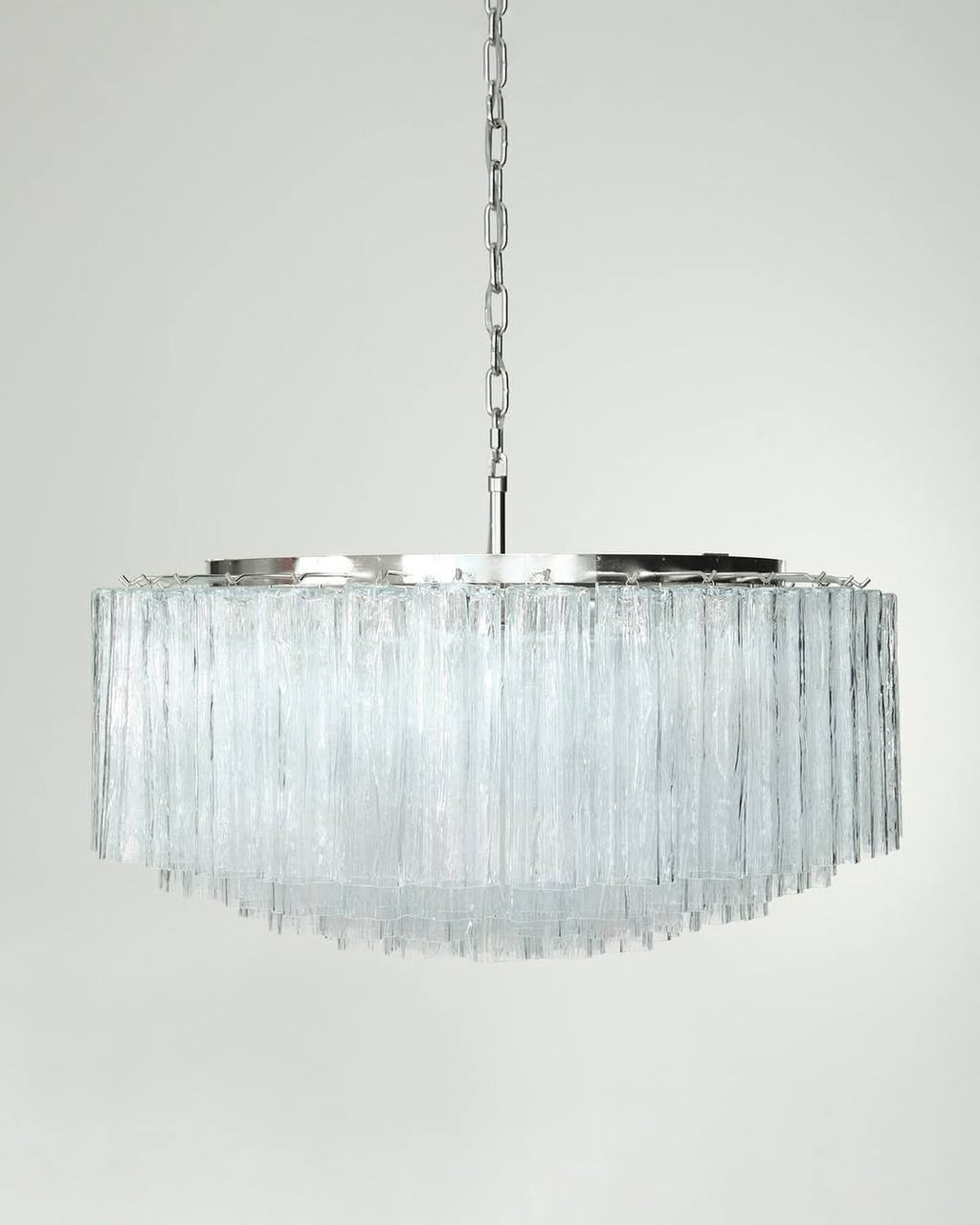Murano Chandelier – 101 Tuber – Textured – Transparent