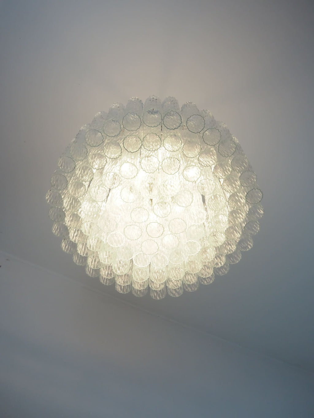 Murano Chandelier – 101 Tuber – Textured – Transparent