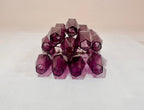 Murano Wall Lamp | 17 Purple Poliedri Glass | Set of 2