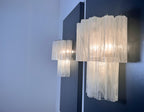 Murano Wall Lamp | 13 Alabaster White Tube Glass | Set of 2