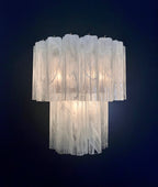 Murano Wall Lamp | 13 Alabaster White Tube Glass