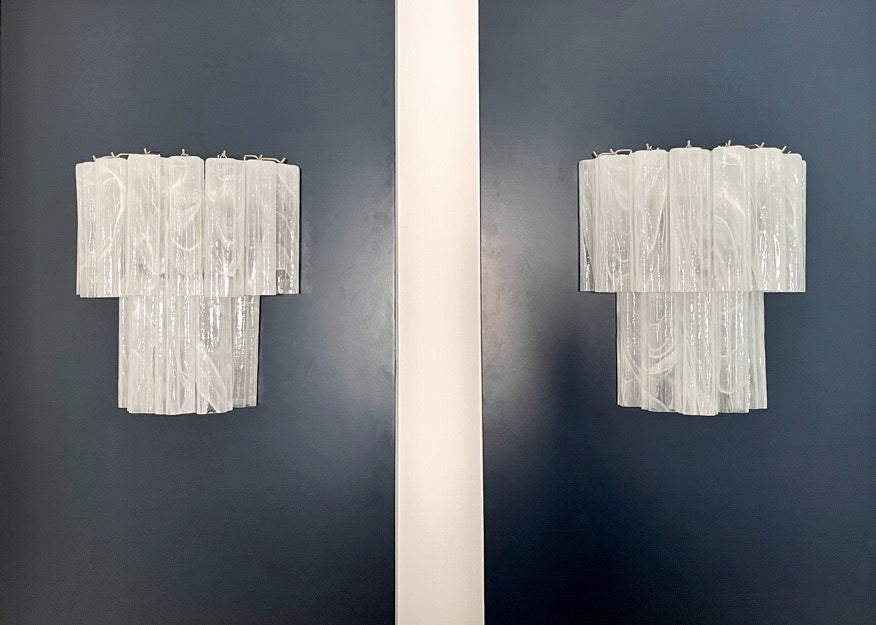 Murano Wall Lamp | 13 Alabaster White Tube Glass
