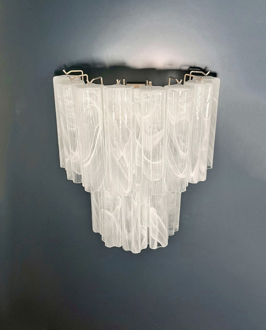 Murano Wall Lamp | 13 Alabaster White Tube Glass